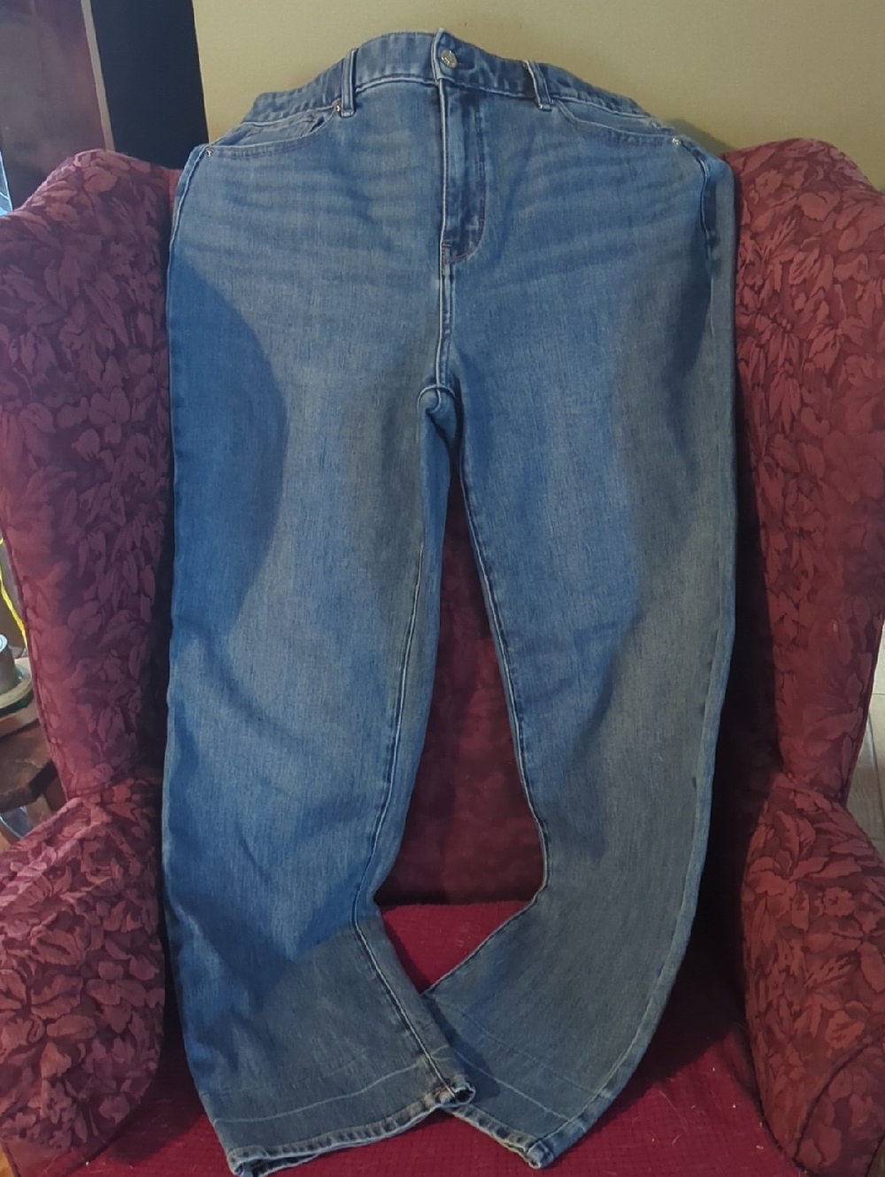 White House Black Market Medium Blue Straight Jeans